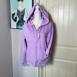 PINK zip up hoodie XL